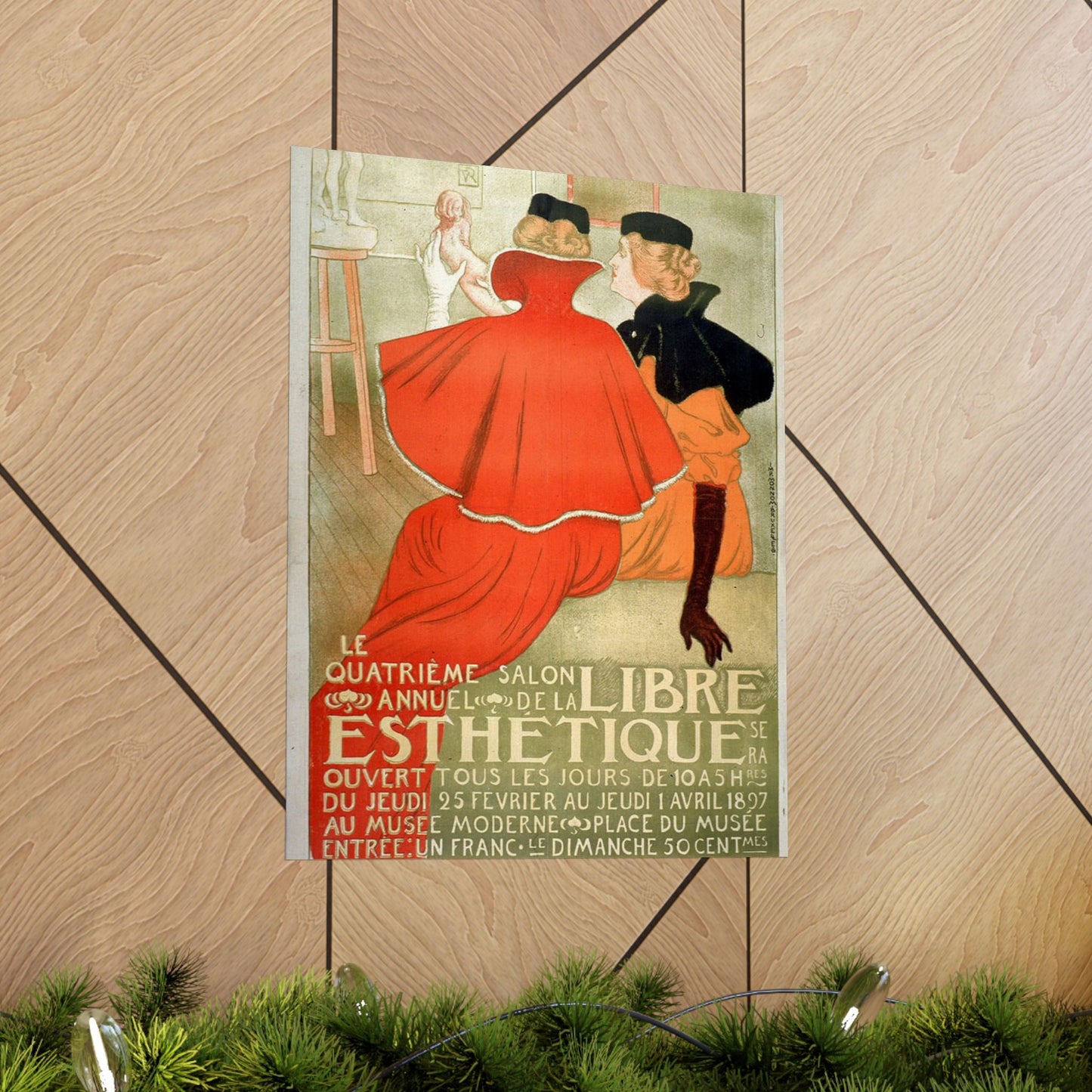 Le quatrième salon annuel de la Libre Esthétique High Quality Matte Wall Art Poster for Home, Office, Classroom