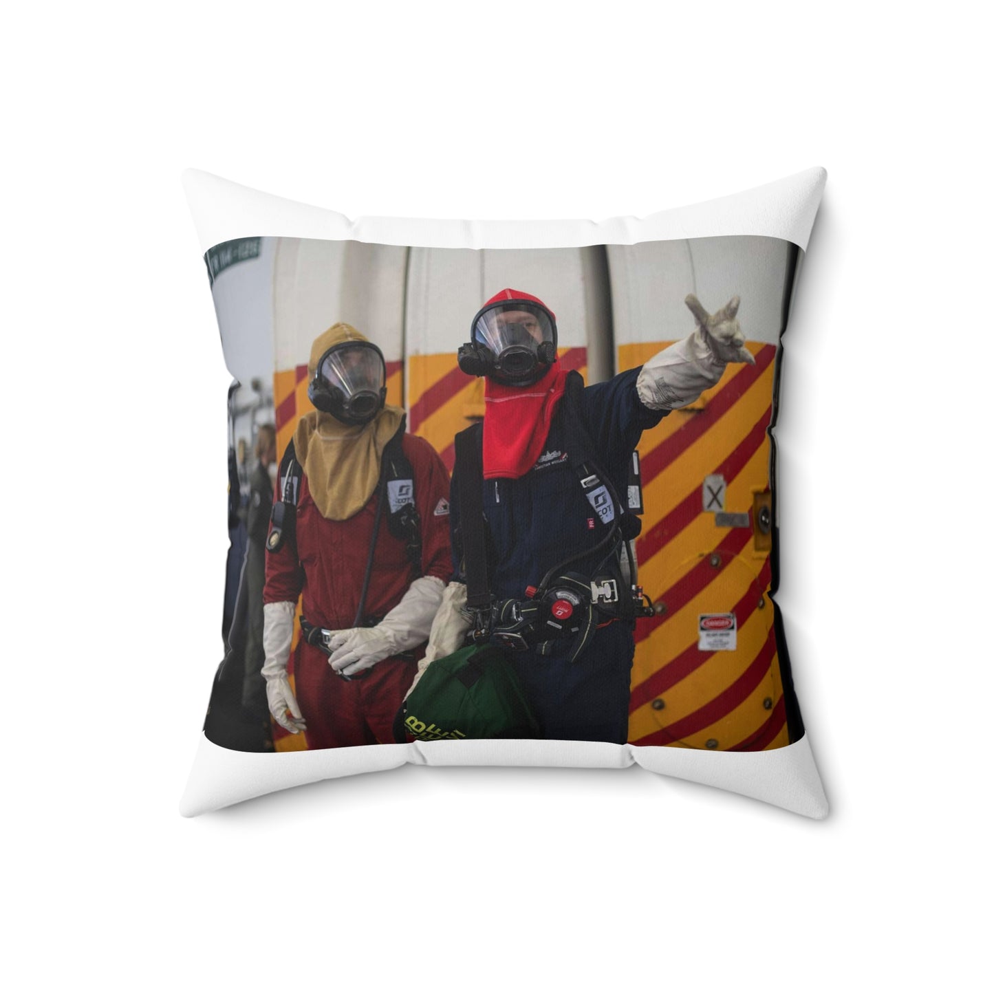 U.S. Navy Damage Controlman 2nd Class Christian Weigart, Decorative Accent Square Pillow