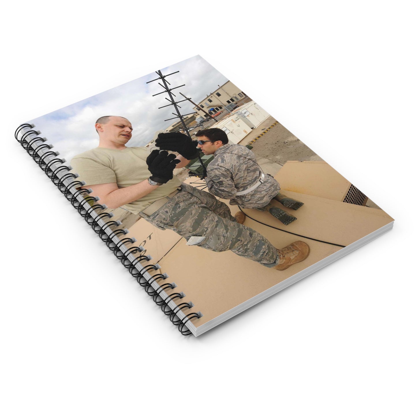 U.S. Air Force Master Sgt. Joseph Verant and Senior Spiral Bound Ruled Notebook with Printed Cover