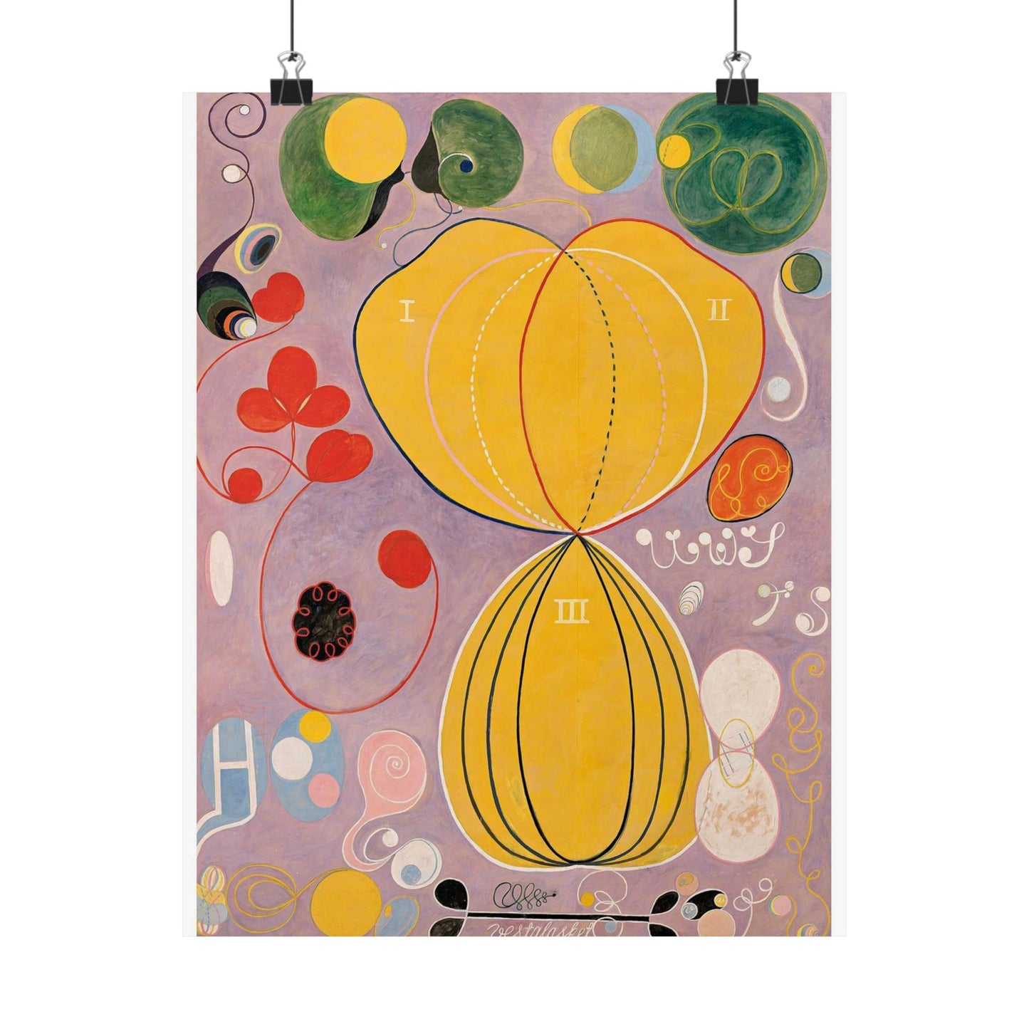 Hilma af Klint - The Ten Largest No. 7 - Adulthood - 1907 High Quality Matte Wall Art Poster for Home, Office, Classroom
