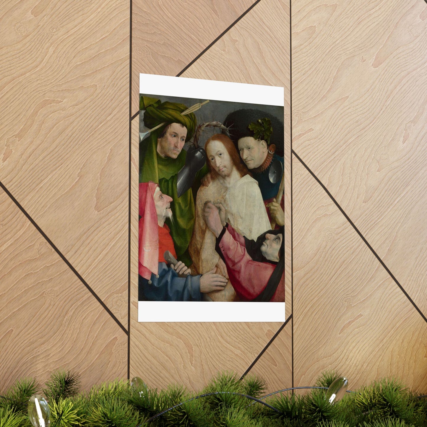Hieronymus Bosch - Christ Mocked (The Crowning with Thorns) - Google Art Project High Quality Matte Wall Art Poster for Home, Office, Classroom