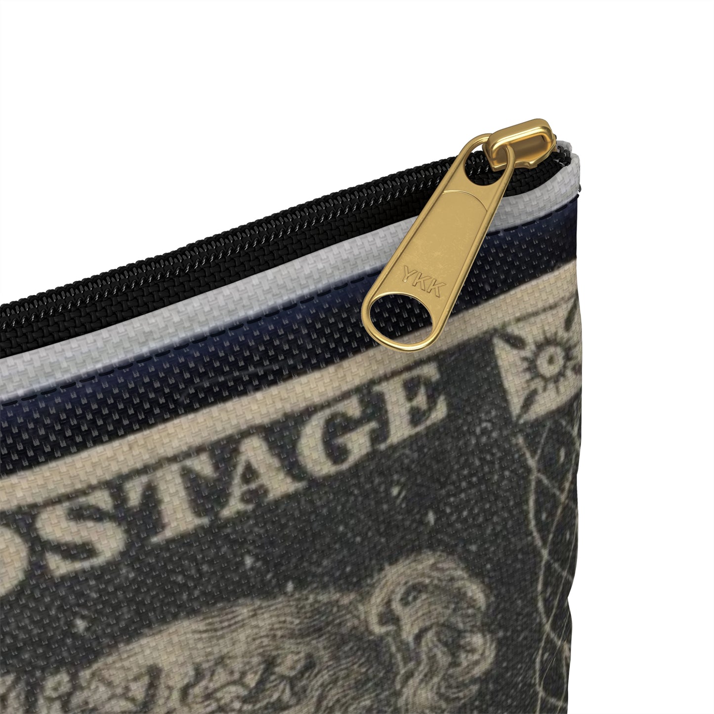 "Penny Black" postage stamps - postal stamp Large Organizer Pouch with Black Zipper