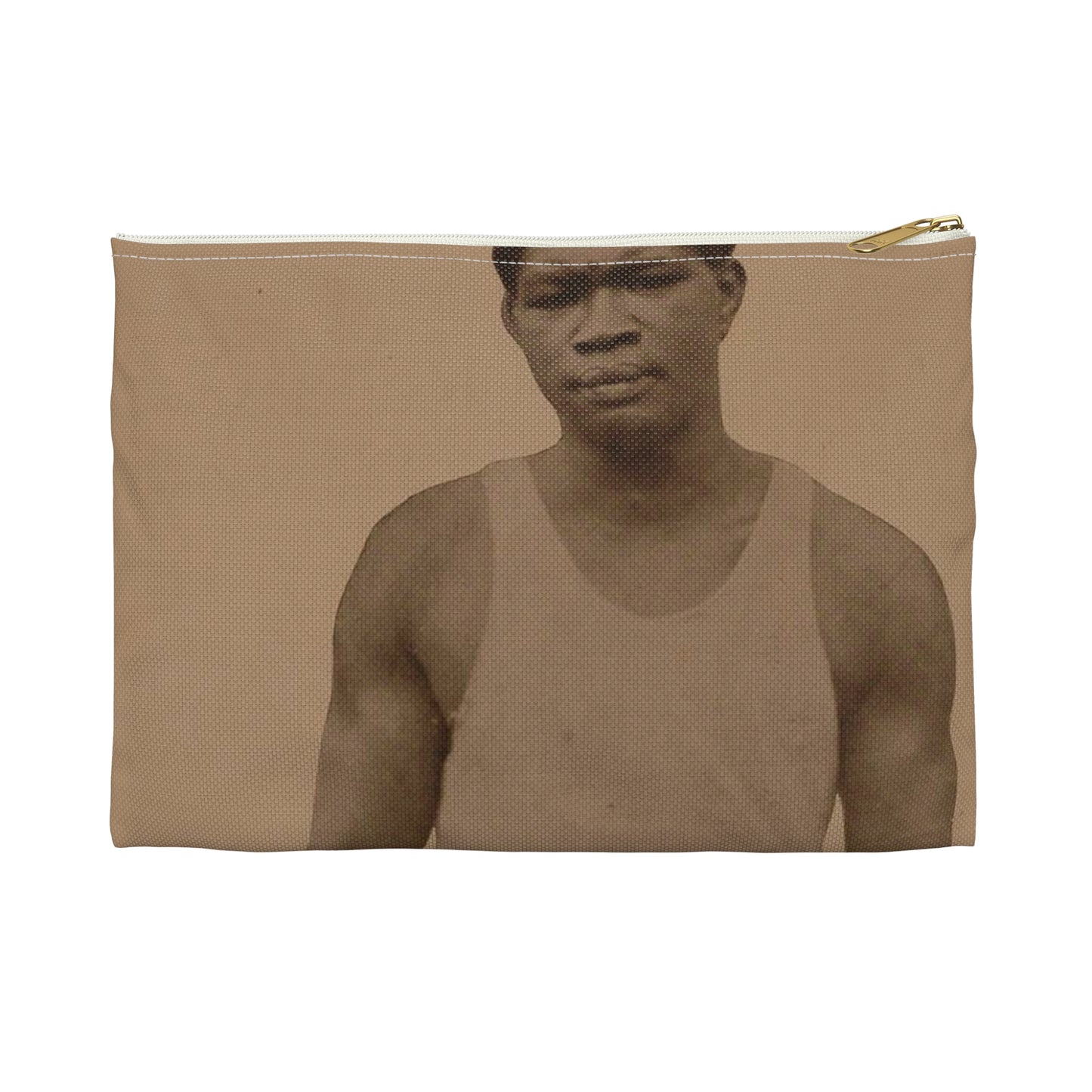 Battling Siki - El Gráfico 198 - boxing sport photo Large Organizer Pouch with Black Zipper