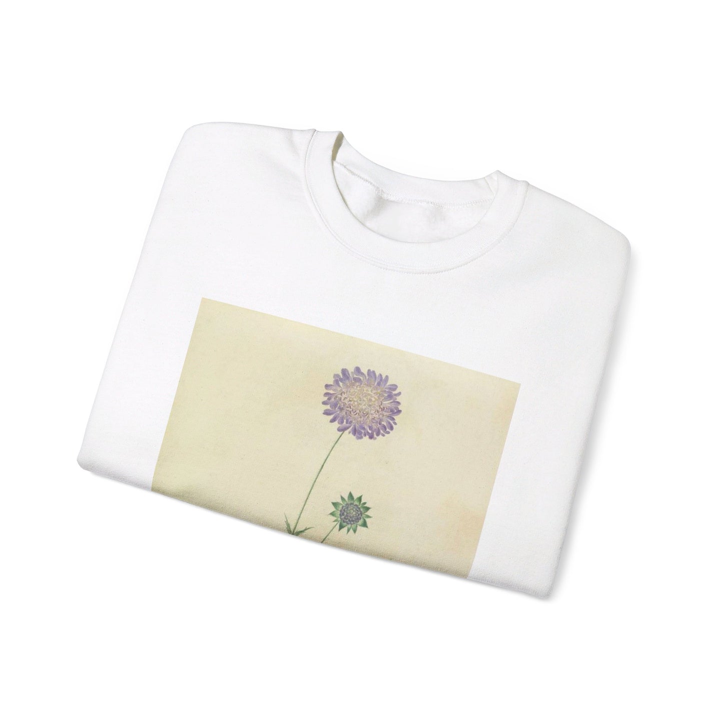 Scabiosa by Lydia Penrose White Heavy Blend Adult Crew Neck SweatShirt