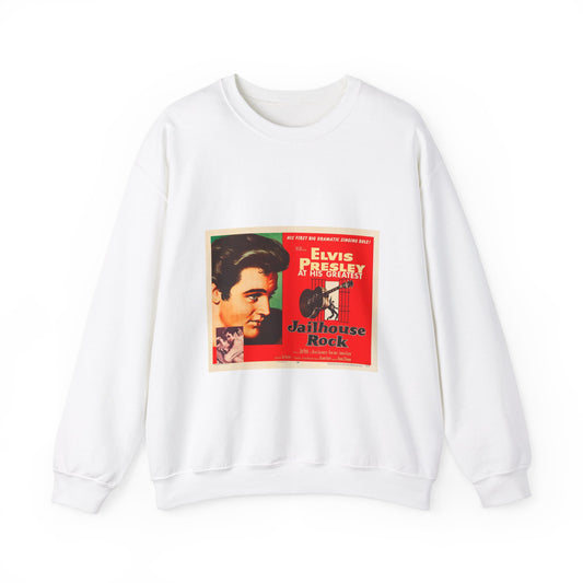 Jailhouse Rock (1957 poster - half-sheet) White Heavy Blend Adult Crew Neck SweatShirt