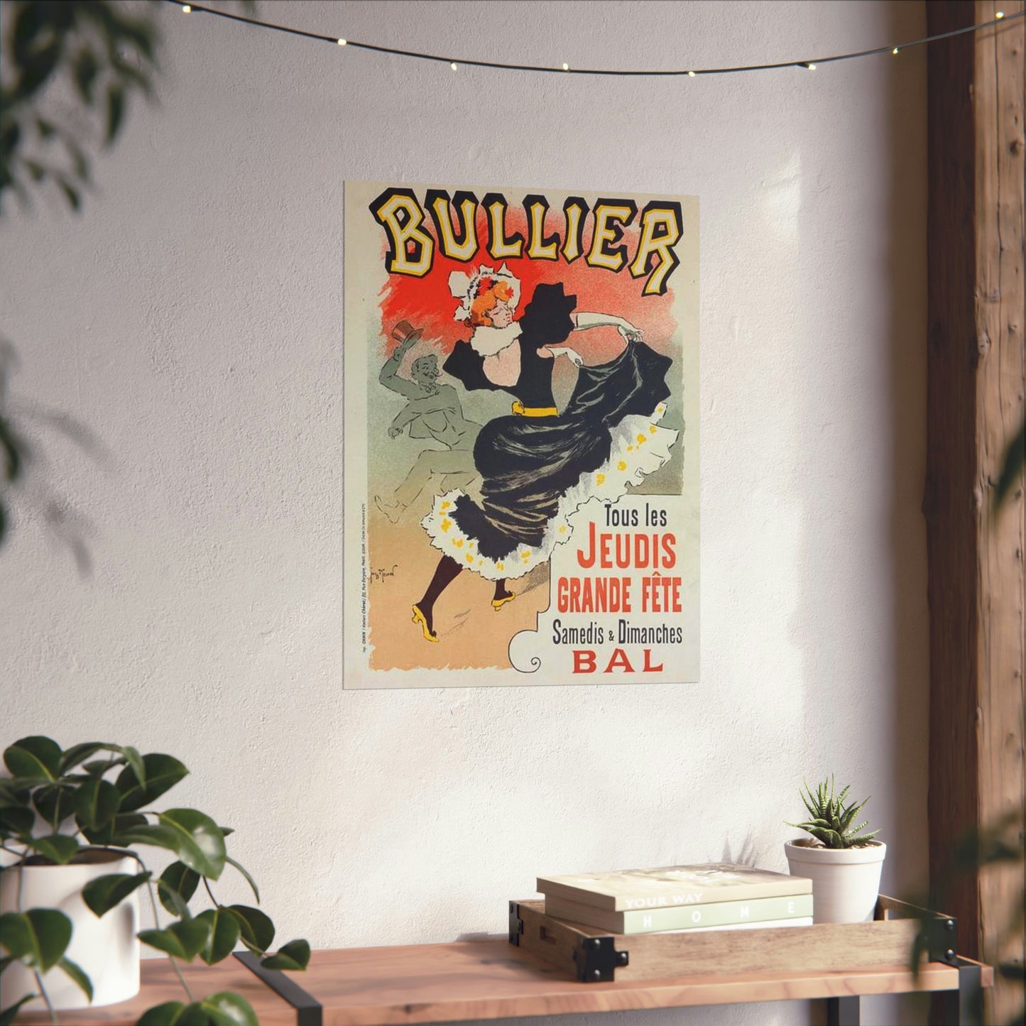 Affiche pour le "Bal Bullier".. Public domain reproduction. High Quality Matte Wall Art Poster for Home, Office, Classroom