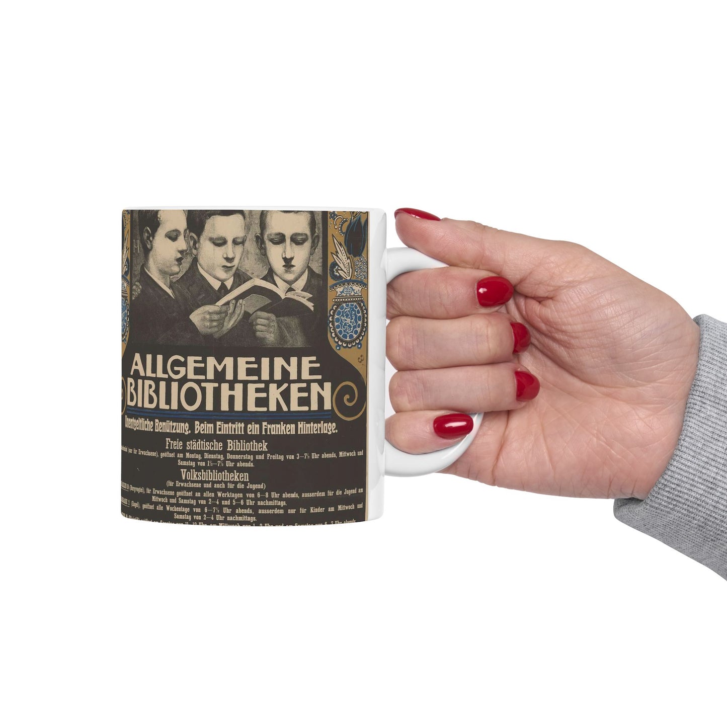 CH-000957-X-11828, Art Nouveau Poster Beautiful Novelty Ceramic Coffee Mug 11oz