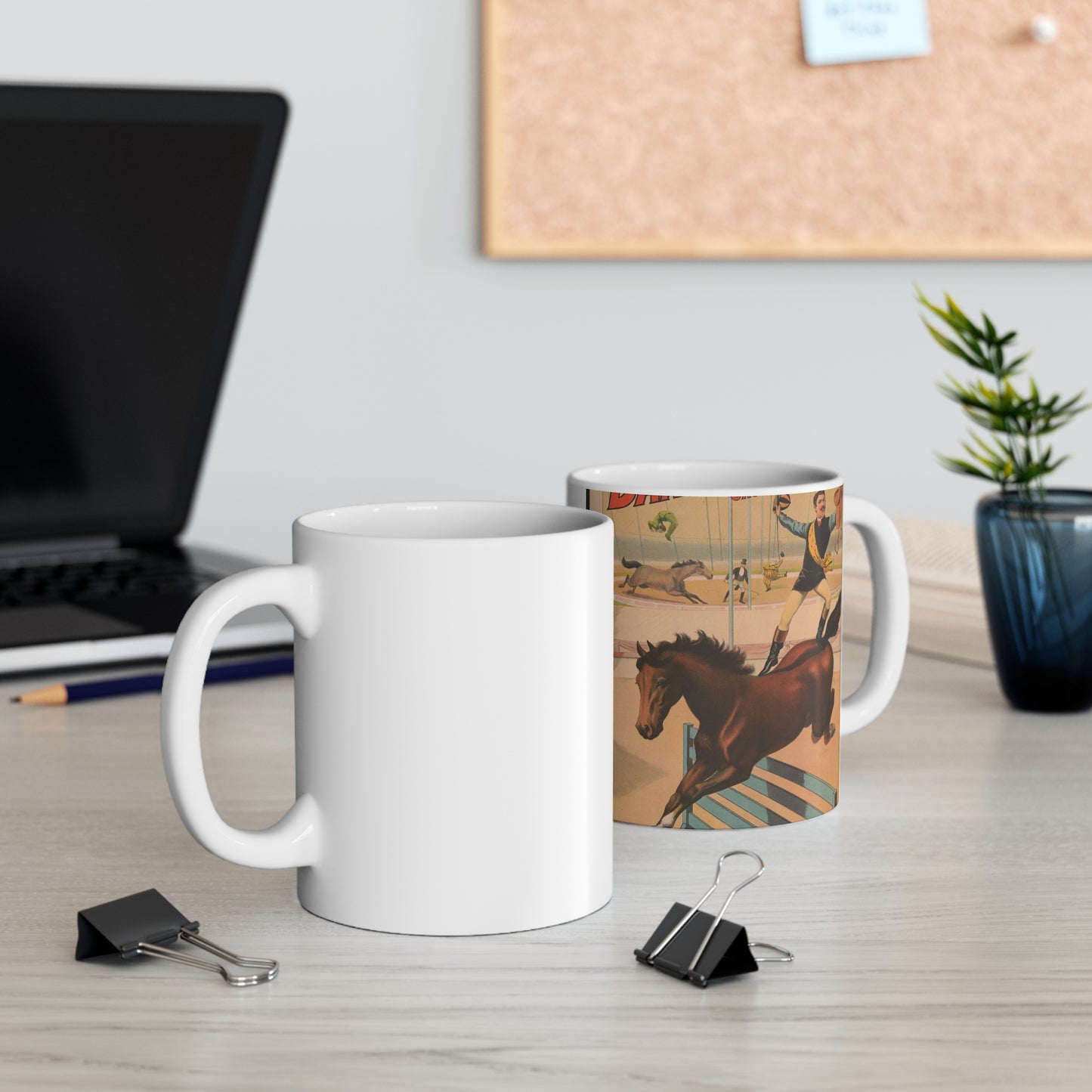 Die Barnum & Bailey groesste schaustellung der welt Reiter-wettrennen. Der Springende jockey.. Beautiful Novelty Ceramic Coffee Mug 11oz