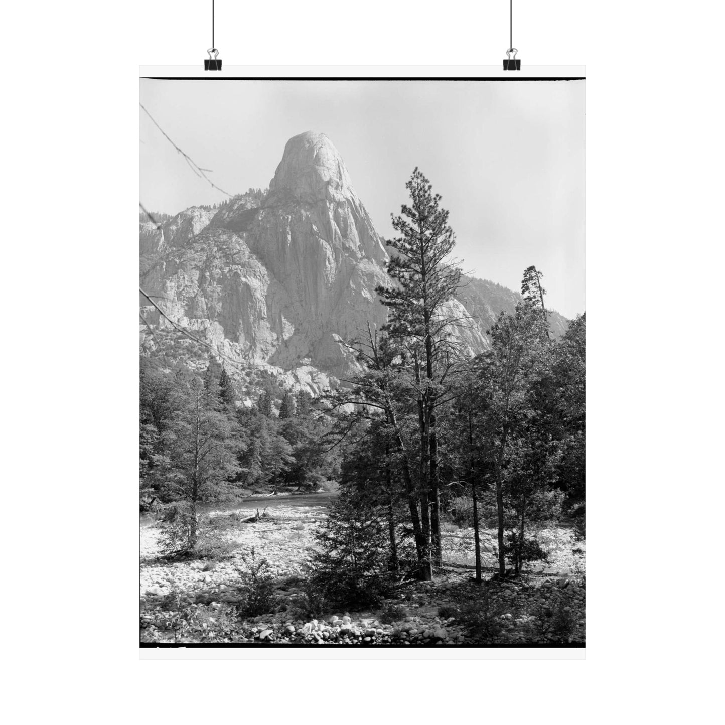 Tehipite Dome, Tehipite Valley. Remarks: Used in Grant Grove Exhibit. High Quality Matte Wall Art Poster for Home, Office, Classroom