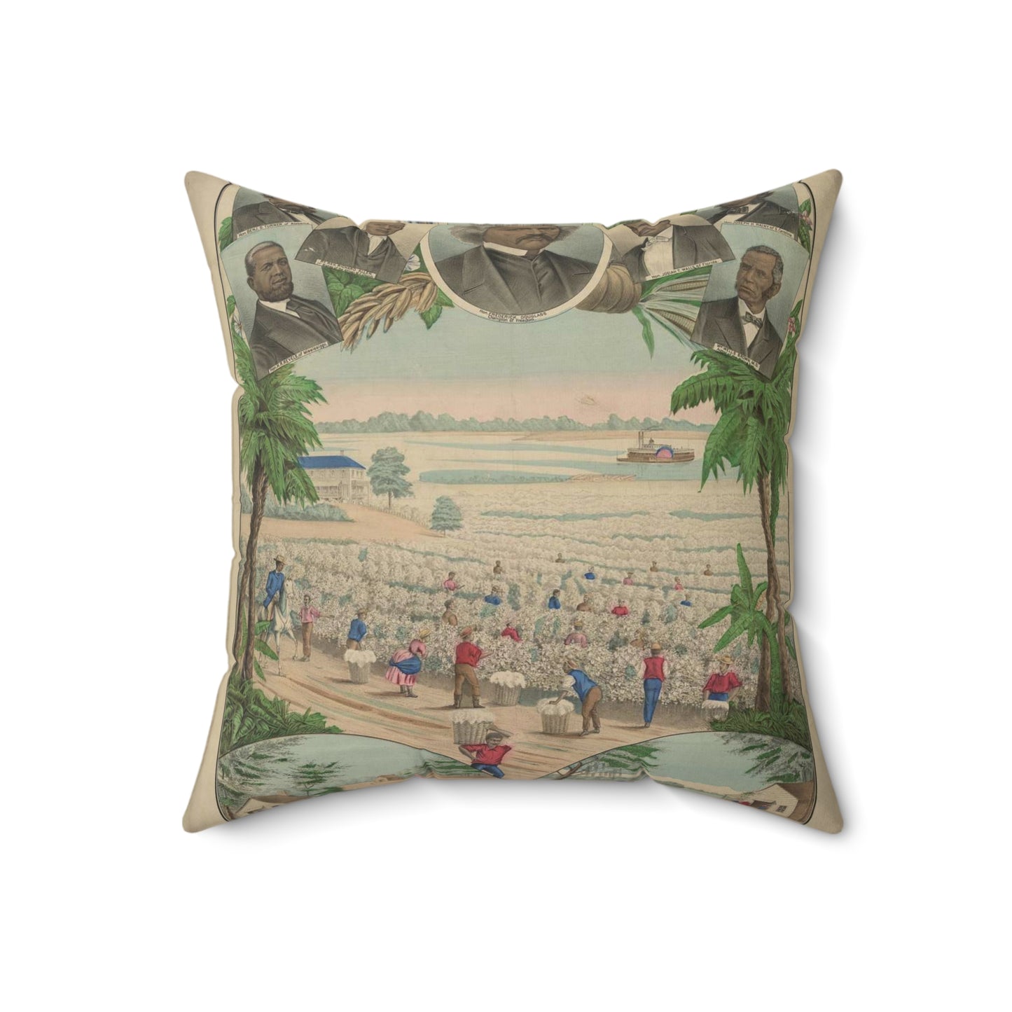 From the plantation to the Senate Decorative Accent Square Pillow