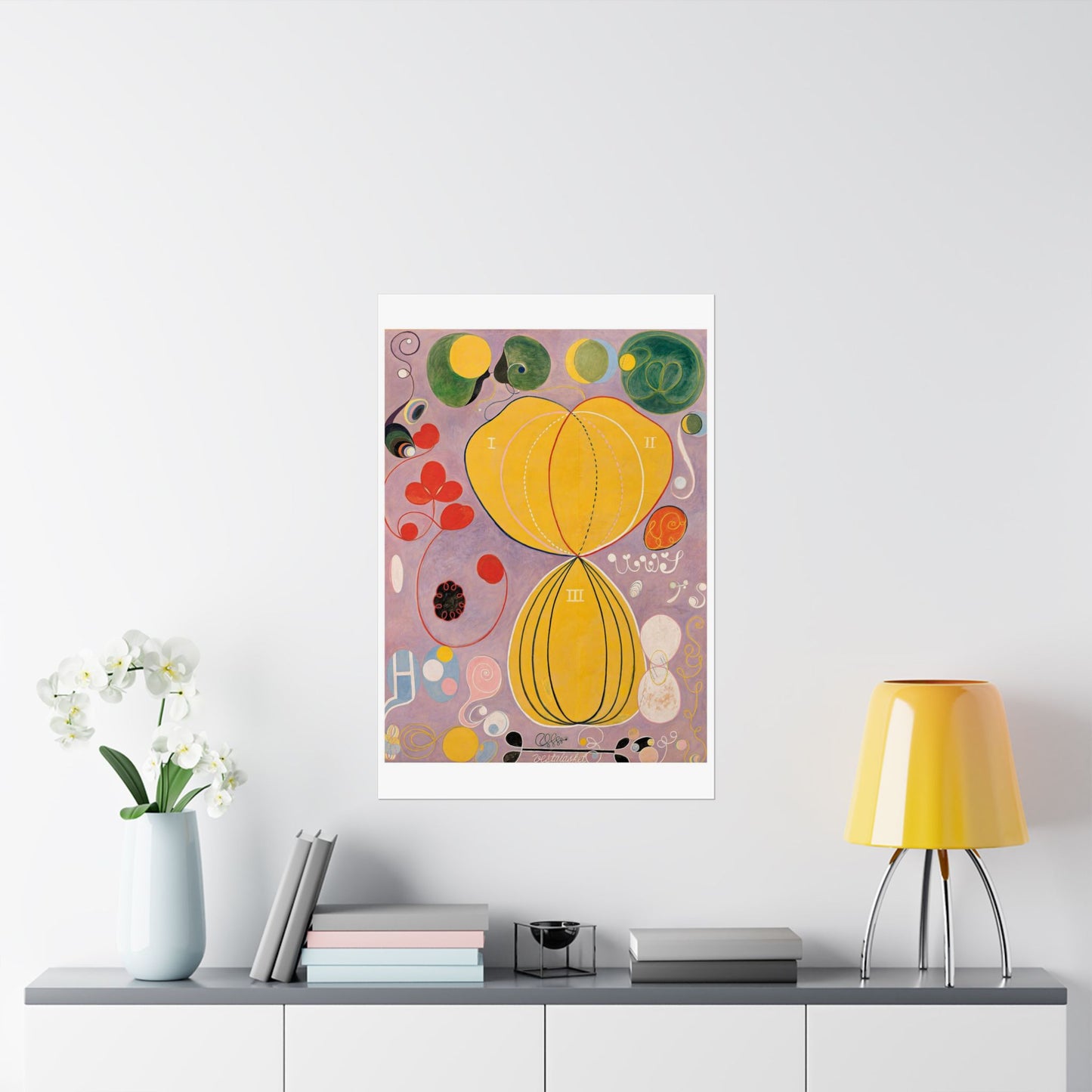 Hilma af Klint - The Ten Largest No. 7 - Adulthood - 1907 High Quality Matte Wall Art Poster for Home, Office, Classroom