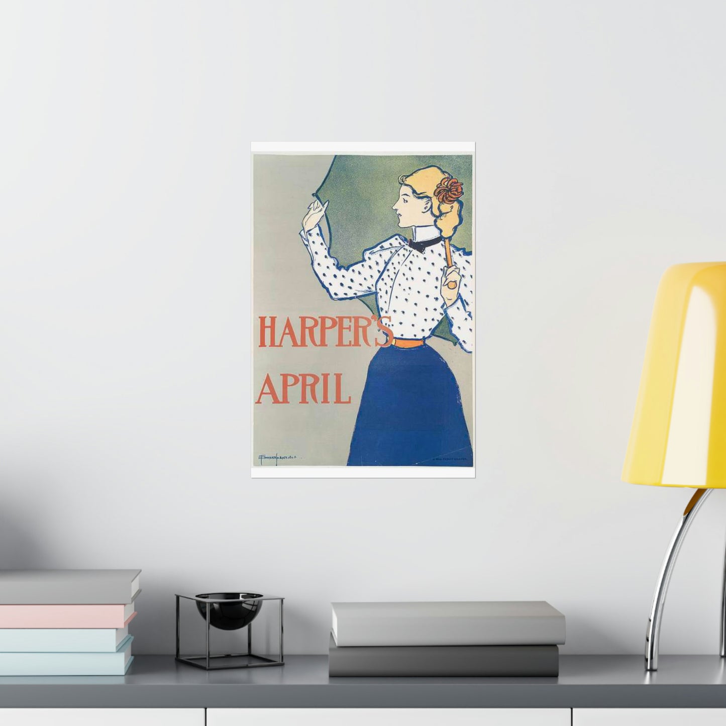 Edward Penfield, Harper's April High Quality Matte Wall Art Poster for Home, Office, Classroom