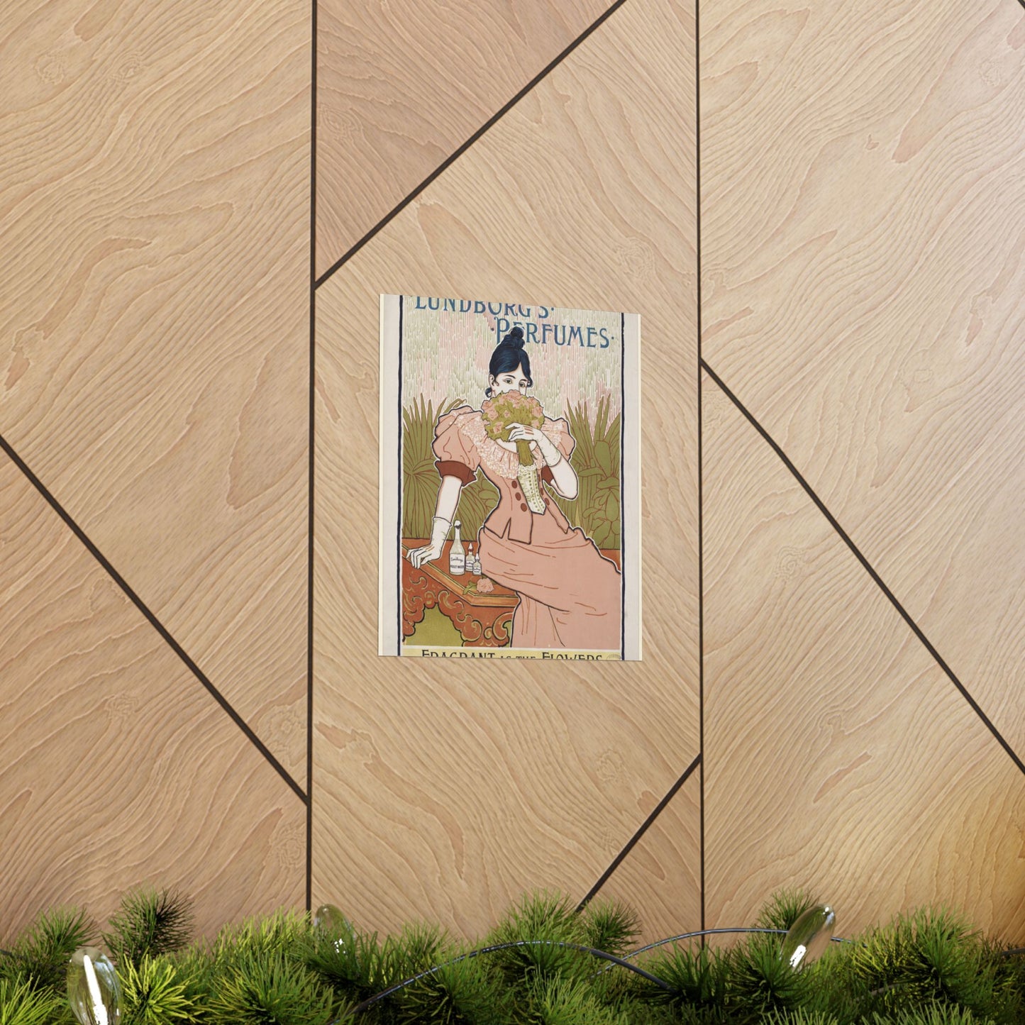 Lundborg's perfumes, Art Nouveau poster High Quality Matte Wall Art Poster for Home, Office, Classroom