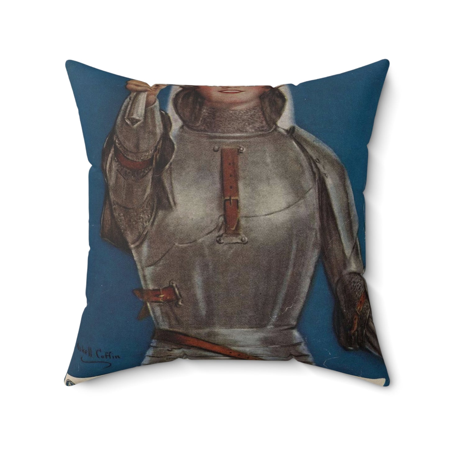 Joan of Arc Saved France Decorative Accent Square Pillow