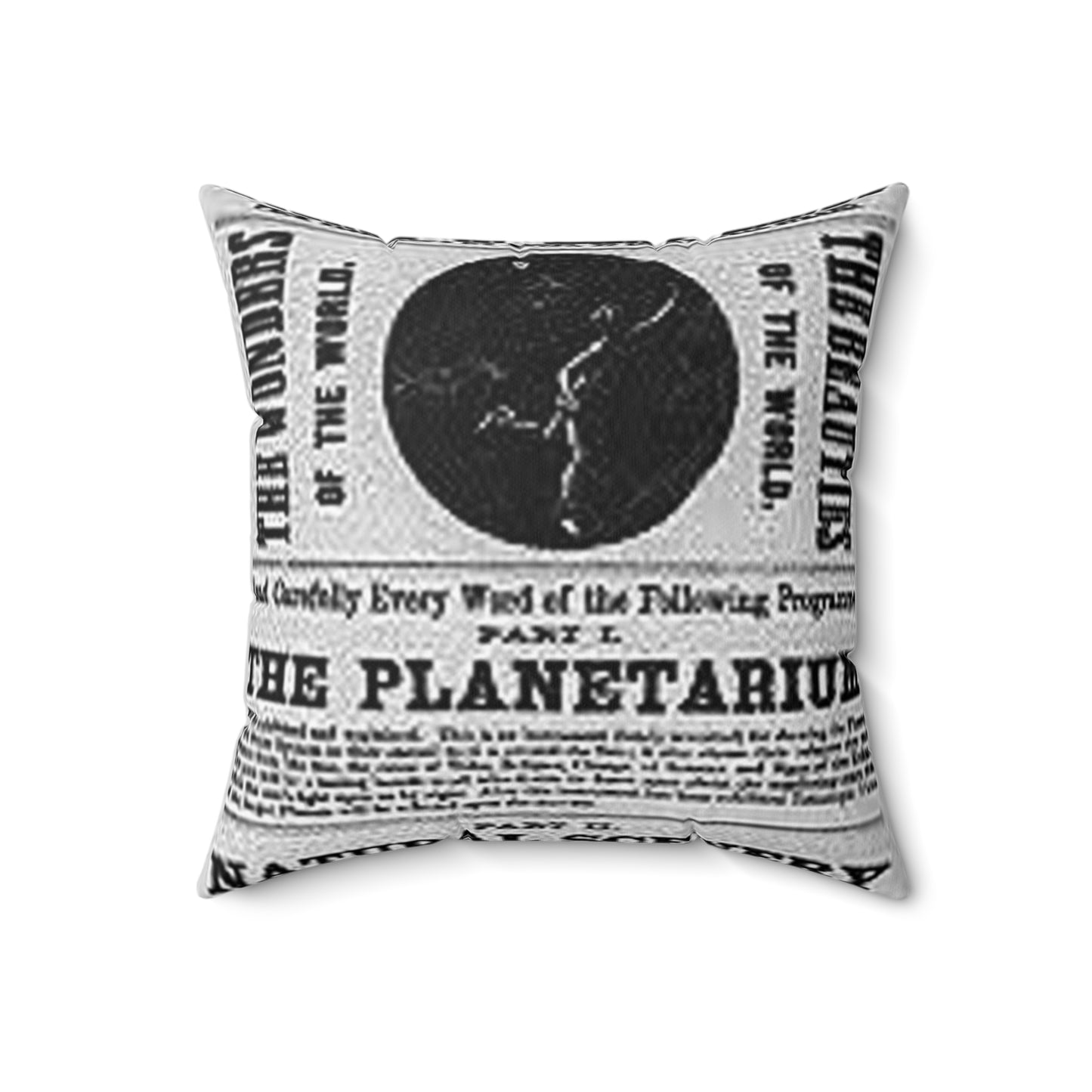5th annual tour, B.A. Bamber's great dime show Decorative Accent Square Pillow
