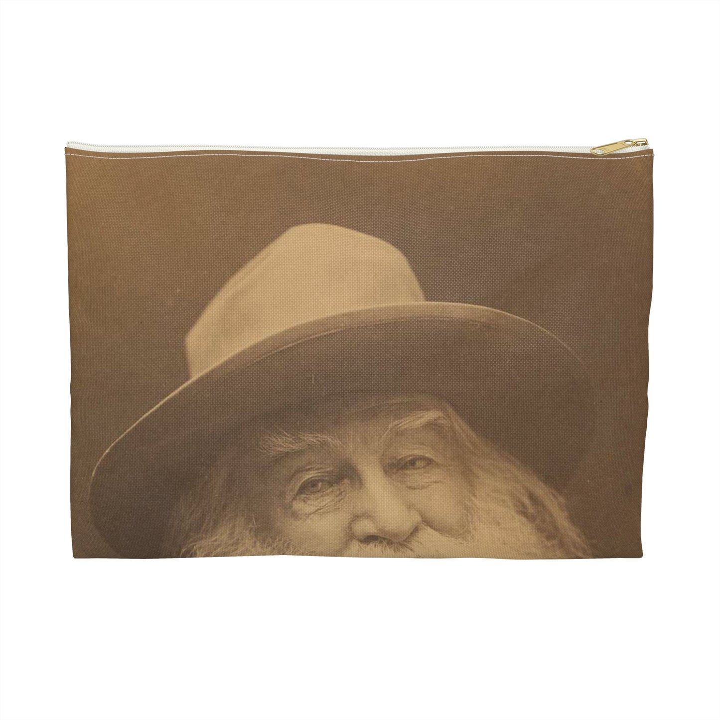 George C. Cox - Walt Whitman - Google Art Project Large Organizer Pouch with Black Zipper