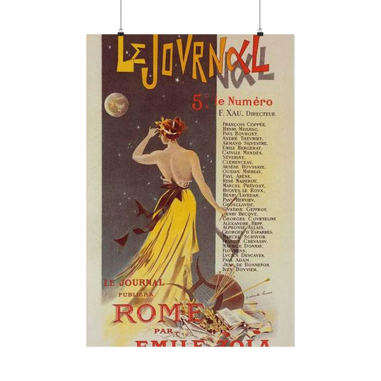 Affiche pour annoncer la publication de "Rome" dans Le Journal. High Quality Matte Wall Art Poster for Home, Office, Classroom