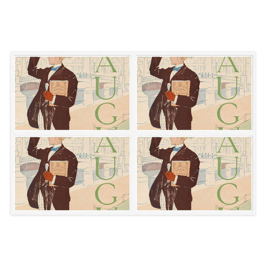 Edward Penfield, Harper's August Laminated UV Protective Vinyl Stickers