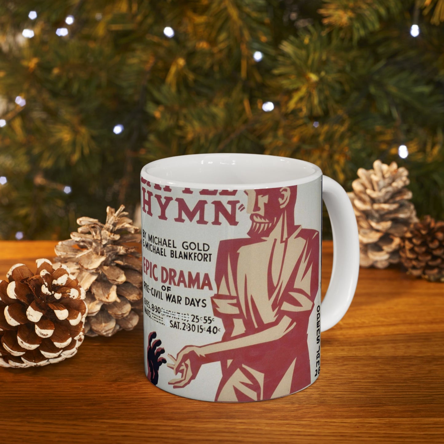 "Battle hymn" by Michael Gold & Michael Blankfort epic drama of pre-civil war days. Beautiful Novelty Ceramic Coffee Mug 11oz