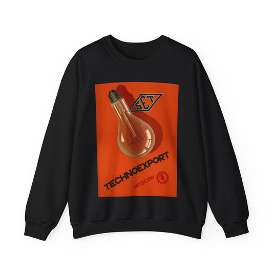 Technoexport. Moscow, Art Deco Poster Black Heavy Blend Adult Crew Neck SweatShirt