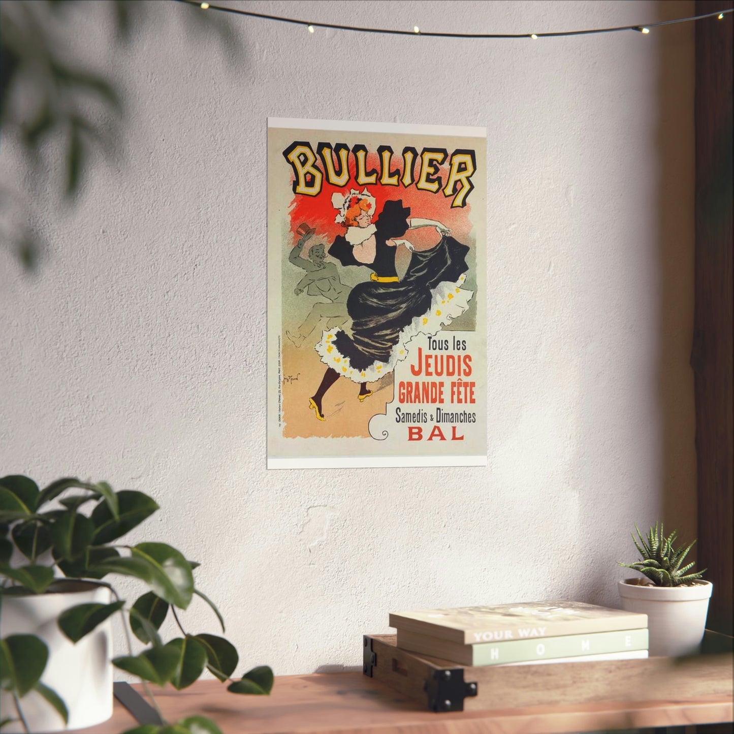 Affiche pour le "Bal Bullier".. Public domain reproduction. High Quality Matte Wall Art Poster for Home, Office, Classroom