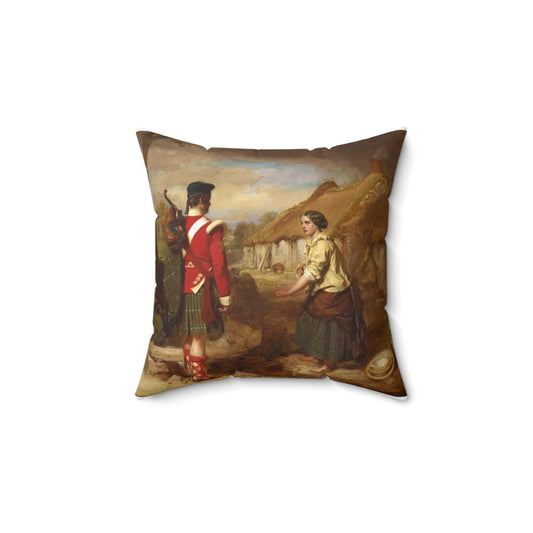 John Faed The Soldier's Return Decorative Accent Square Pillow