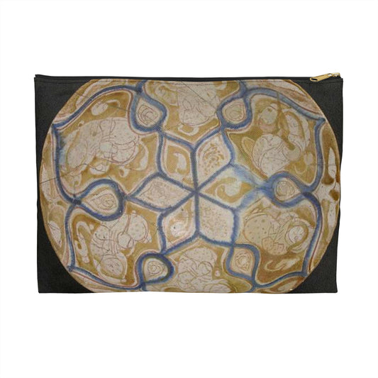 Bowl, Iran, 12th century - Public domain photo of museum object Large Organizer Pouch with Black Zipper