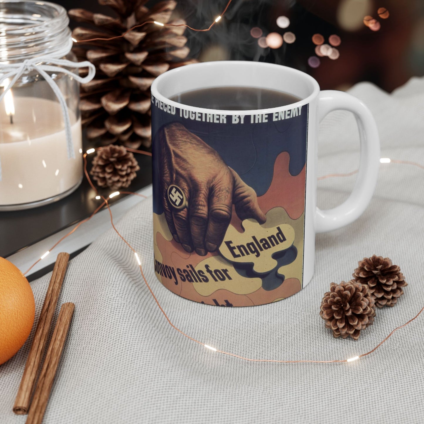 "Bits of careless talk are pieced together by the enemy" - NARA - 513972 Beautiful Novelty Ceramic Coffee Mug 11oz