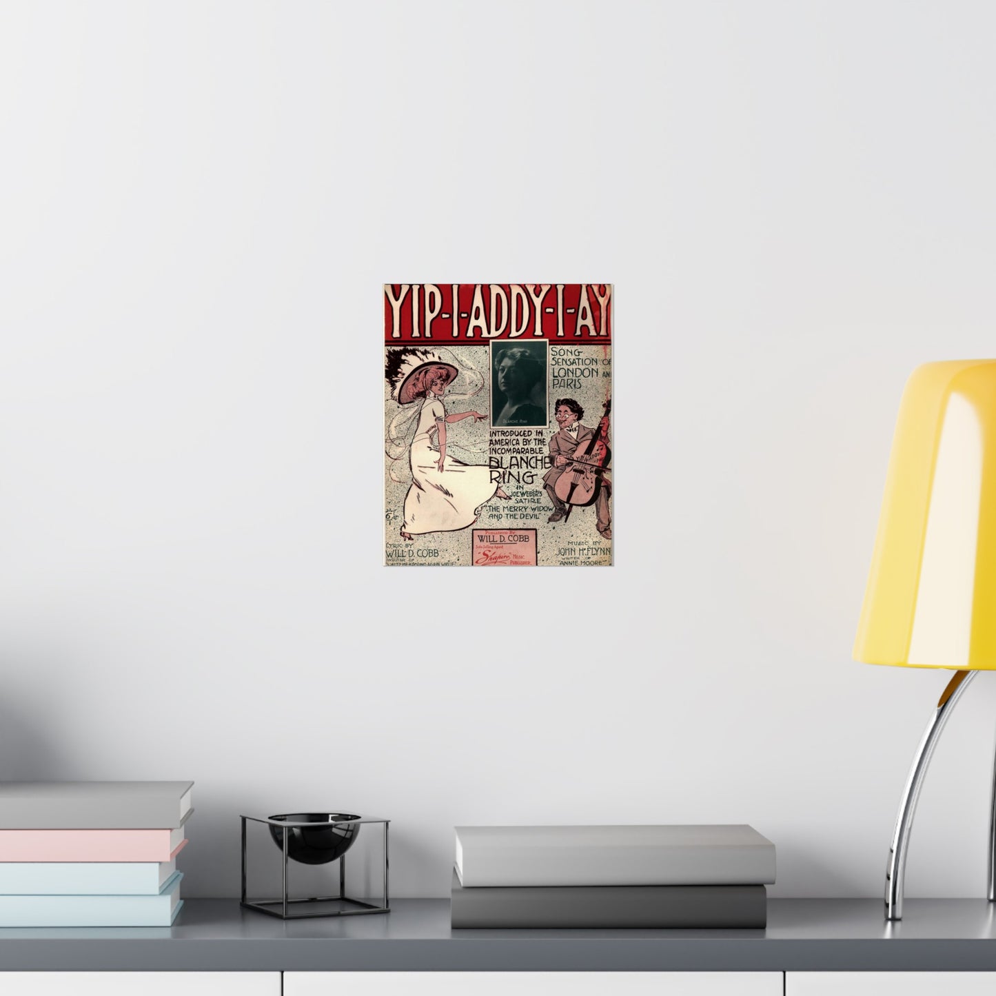 Yip I addy I ay! - Public domain American sheet music High Quality Matte Wall Art Poster for Home, Office, Classroom