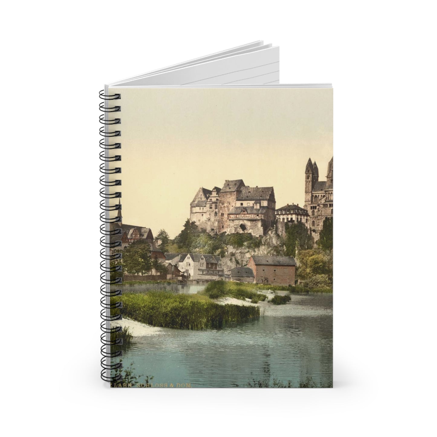 [Castle and cathedral, Limburg (i.e., Limburg an der Lahn), Hesse-Nassau, Germany] Spiral Bound Ruled Notebook with Printed Cover