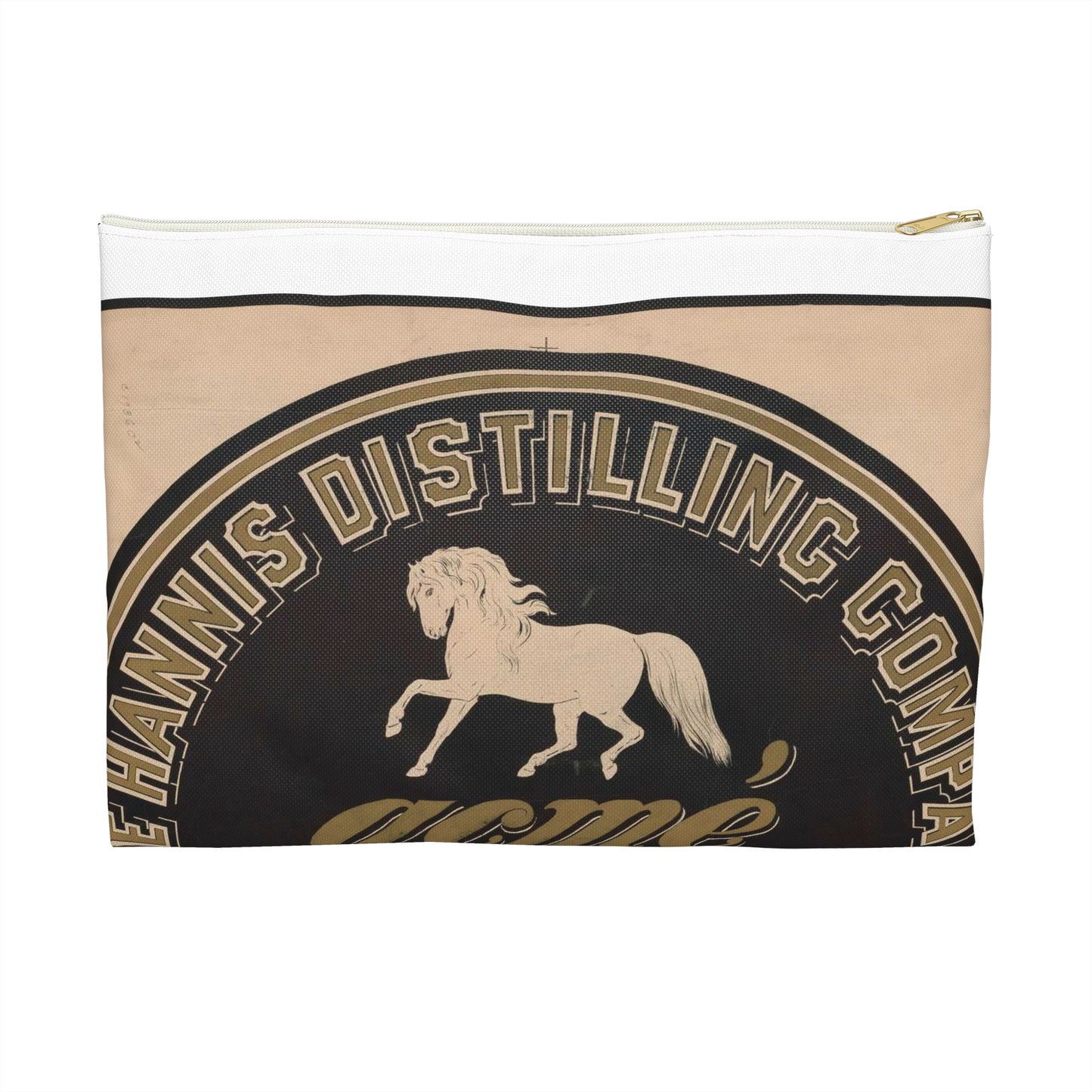 The Hannis Distilling Company, acme, pony Large Organizer Pouch with Black Zipper