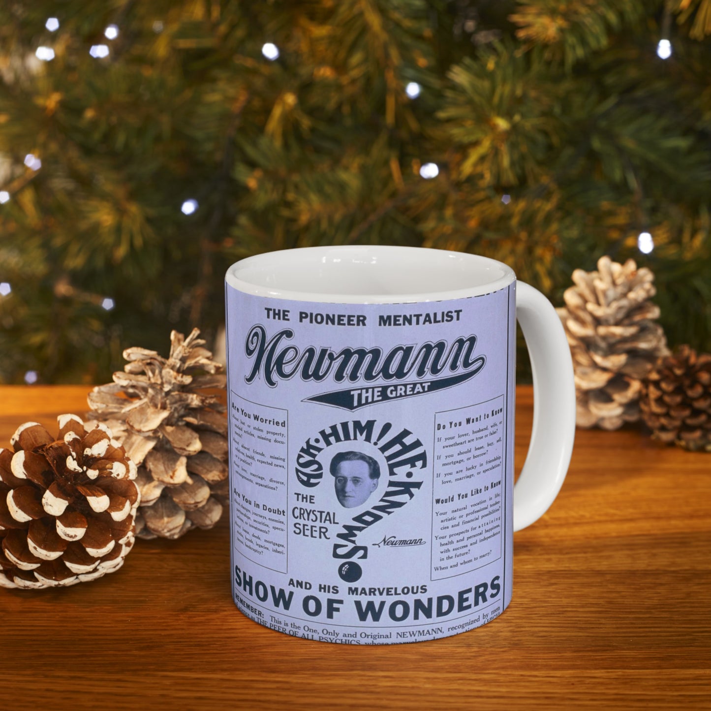 A night in the Orient the pioneer mentalist Newmann the Great and his marvelous show of wonders. Beautiful Novelty Ceramic Coffee Mug 11oz