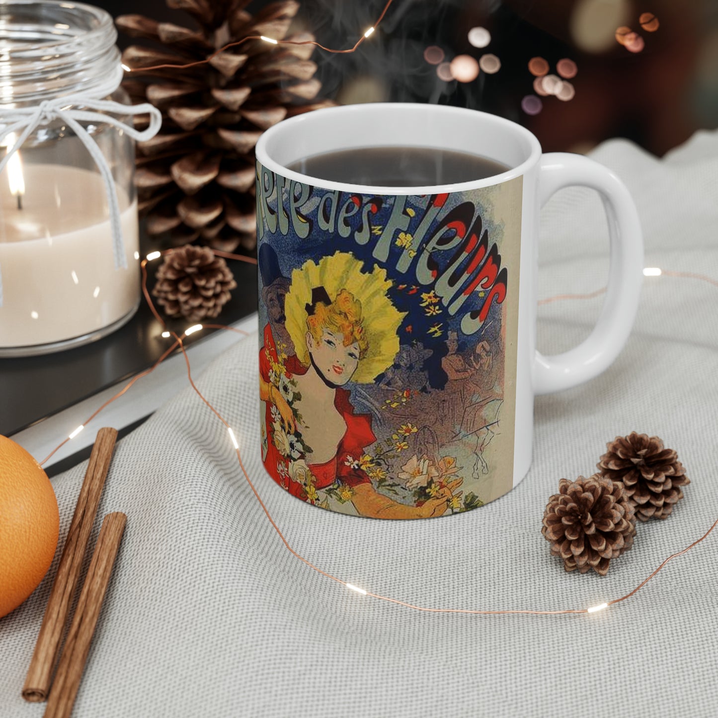 Affiche pour la "Fête des Fleurs de Bagnères-de-Luchon". Beautiful Novelty Ceramic Coffee Mug 11oz