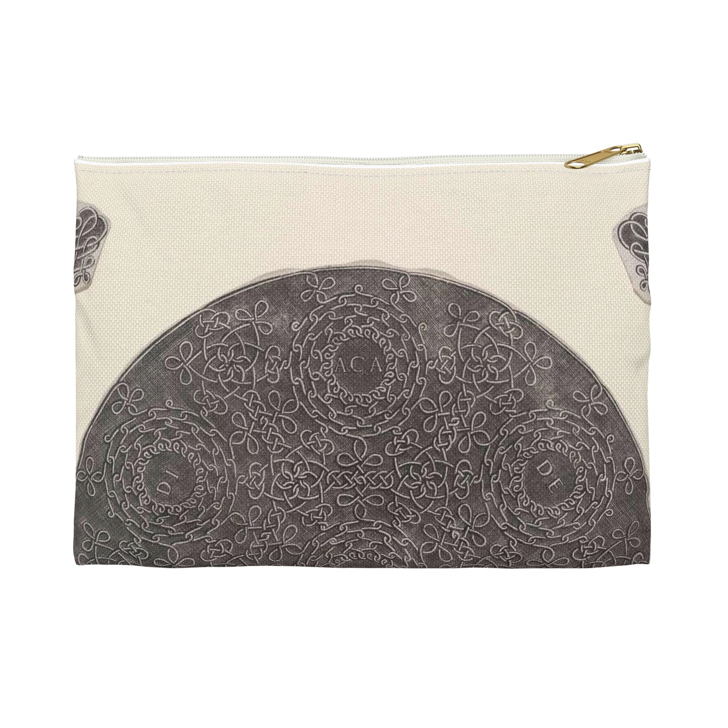 Leonardo da Vinci - Fourth Knot Large Organizer Pouch with Black Zipper