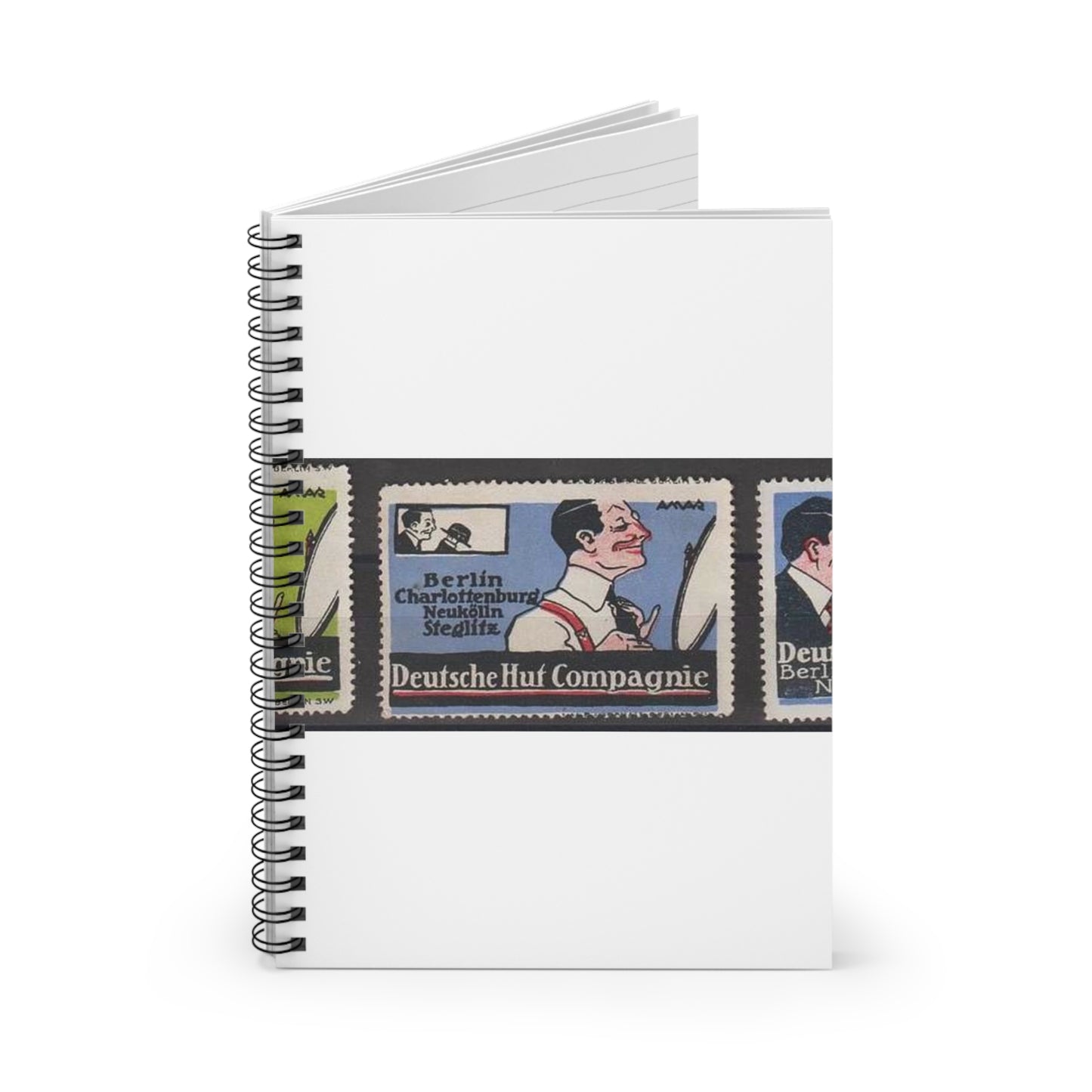 Leon Amar - Deutsche Hut Compagnie Spiral Bound Ruled Notebook with Printed Cover