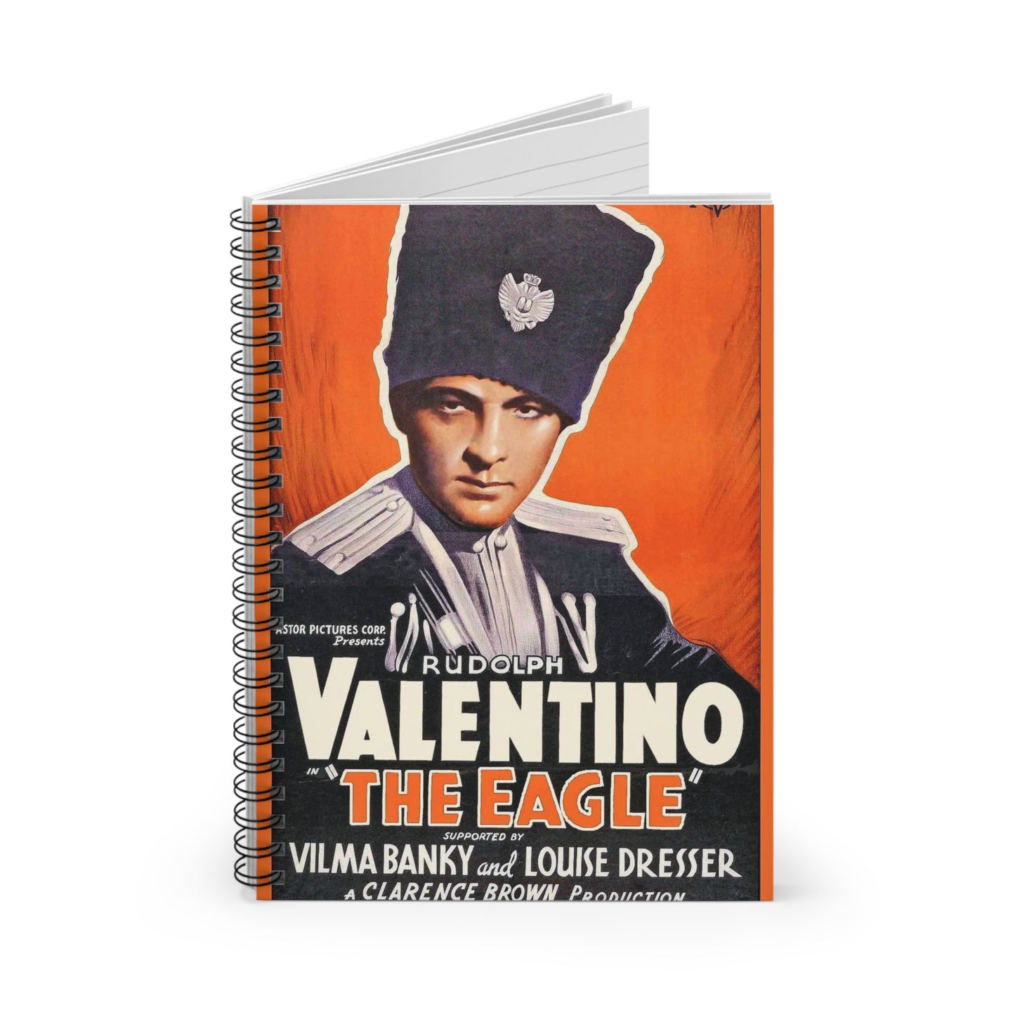 The-Eagle-1925-Rudolph-Valentino Spiral Bound Ruled Notebook with Printed Cover