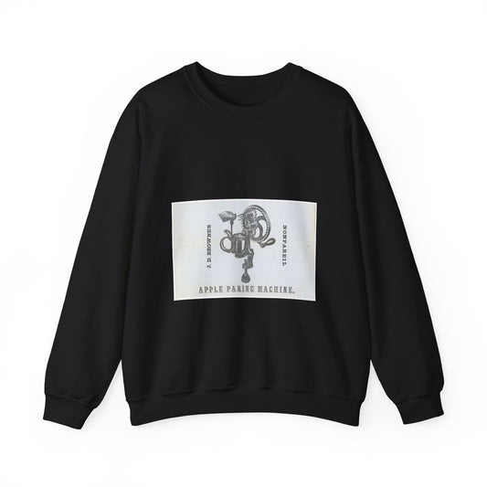 Patent Case File No. 14,800, Machine for Paring Apples, Inventor- John D. Browne - DPLA - 05c09419f4c82ee5169e19430bb1aed0 (page 15) Black Heavy Blend Adult Crew Neck SweatShirt