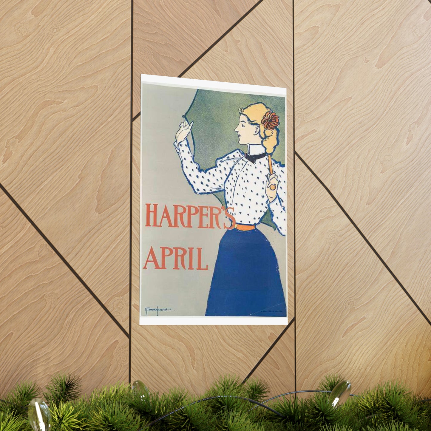 Edward Penfield, Harper's April High Quality Matte Wall Art Poster for Home, Office, Classroom