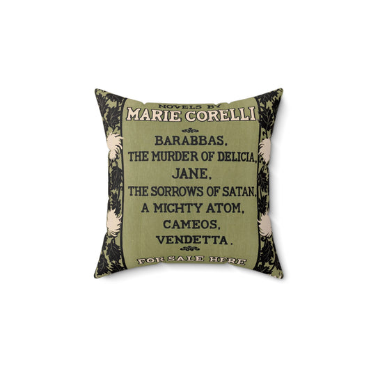 Novels by Marie Corelli, J.J Gould Decorative Accent Square Pillow