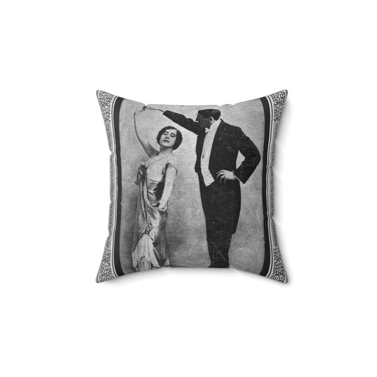 The tango as standardized and taught by the representative dancing masters of the North American continent; tango two-step, hesitation waltz, Boston glide, one-step Decorative Accent Square Pillow