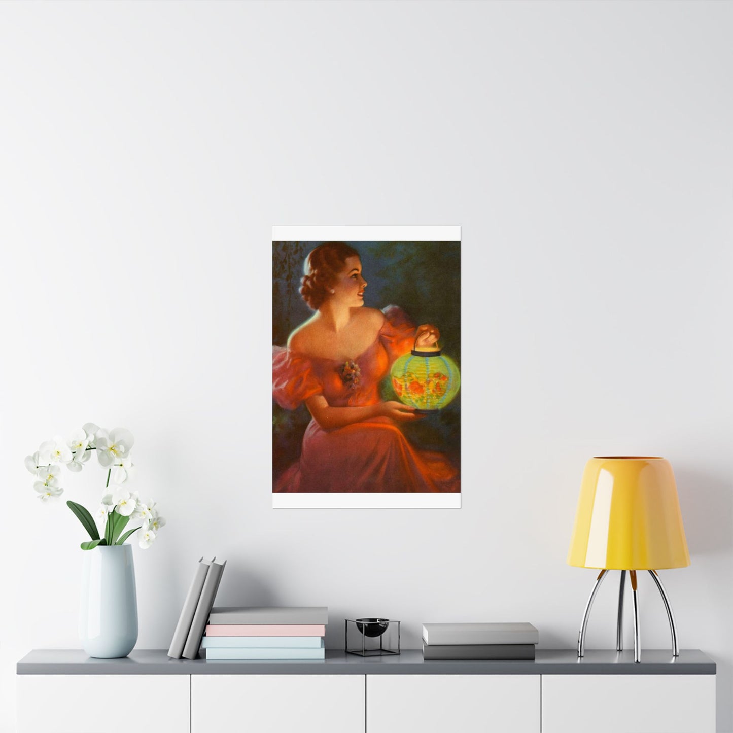 Lantern Glow by Edward Mason Eggleston High Quality Matte Wall Art Poster for Home, Office, Classroom