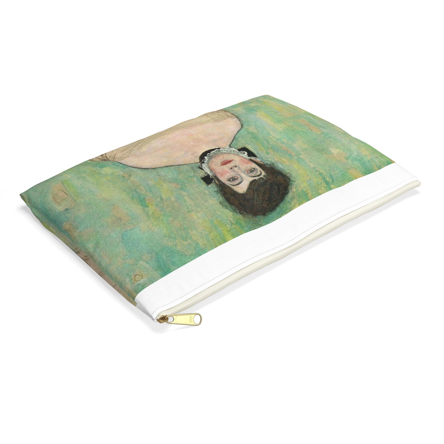 Gustav Klimt - Portrait of Amalie Zuckerkandl - Belvedere 7700 Large Organizer Pouch with Black Zipper