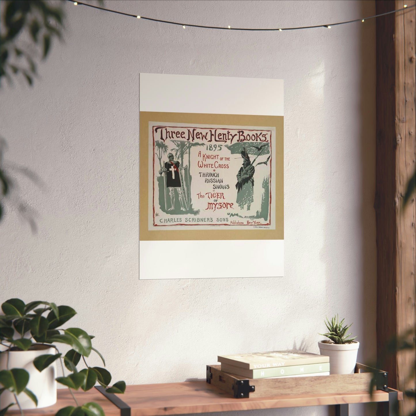 Three new Henty books., Art Nouveau Poster High Quality Matte Wall Art Poster for Home, Office, Classroom