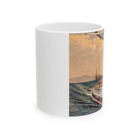 The China Clippers, by H. Shimidzu Beautiful Novelty Ceramic Coffee Mug 11oz