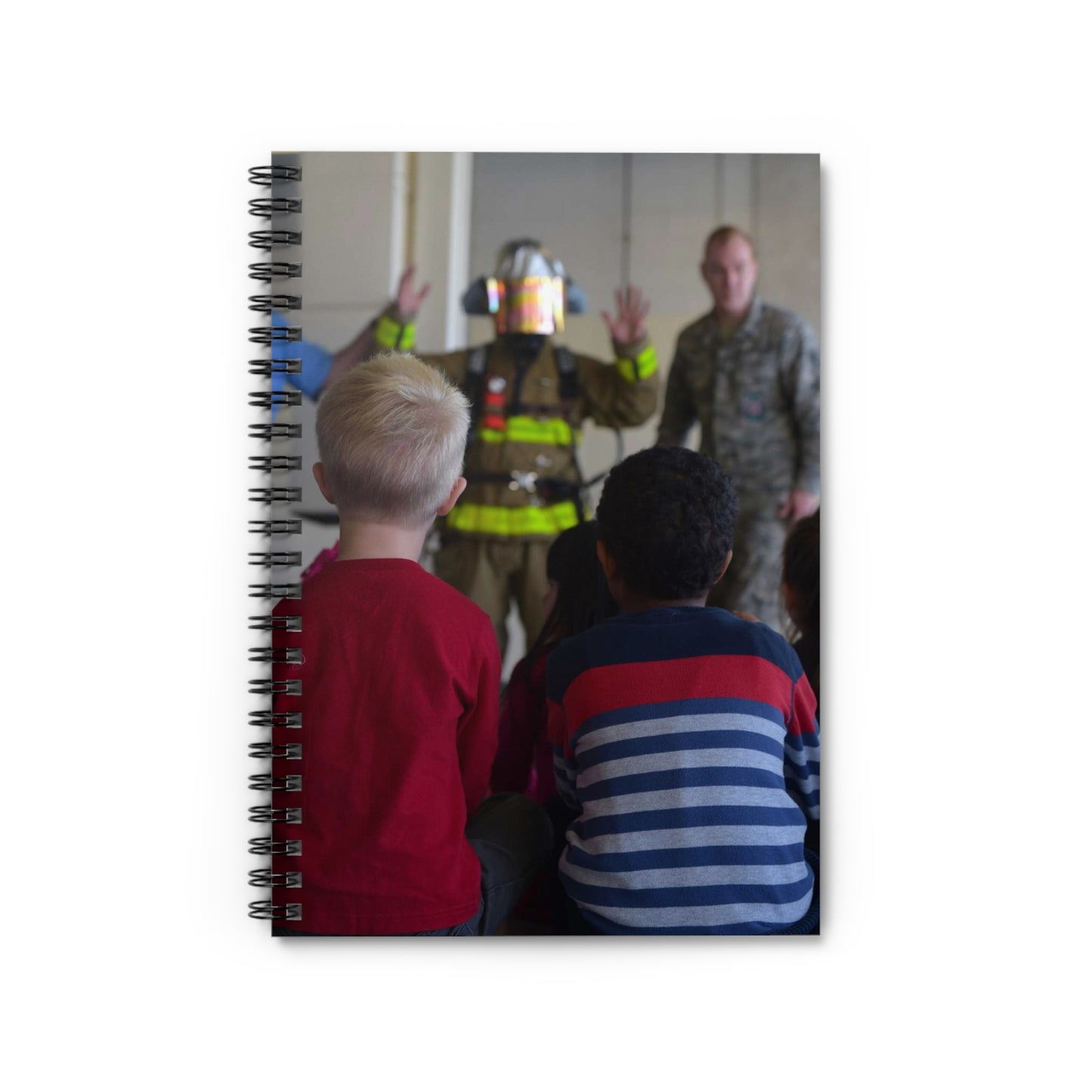 Students from Samuel P. Langley Elementary School, Spiral Bound Ruled Notebook with Printed Cover