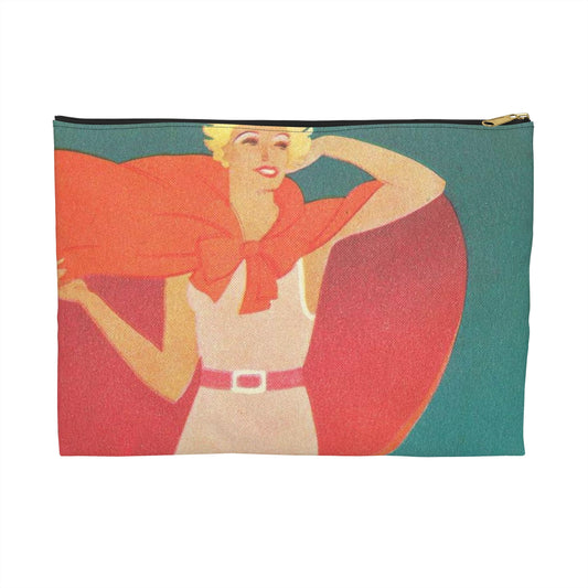 Jupp Wiertz - Zoppot, das Weltbad an der Ostsee Large Organizer Pouch with Black Zipper