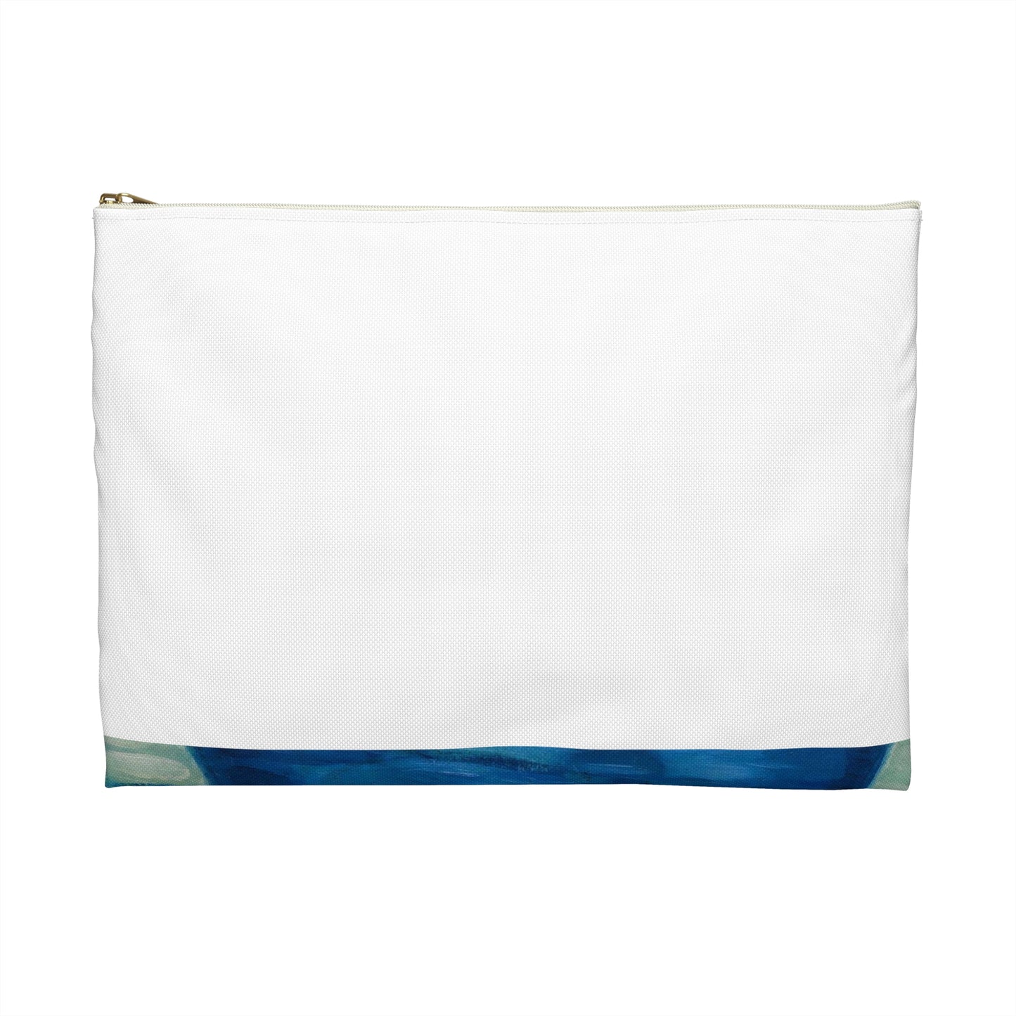 Magi veneetsia - A painting of boats in a harbor with buildings in the background Large Organizer Pouch with Black Zipper