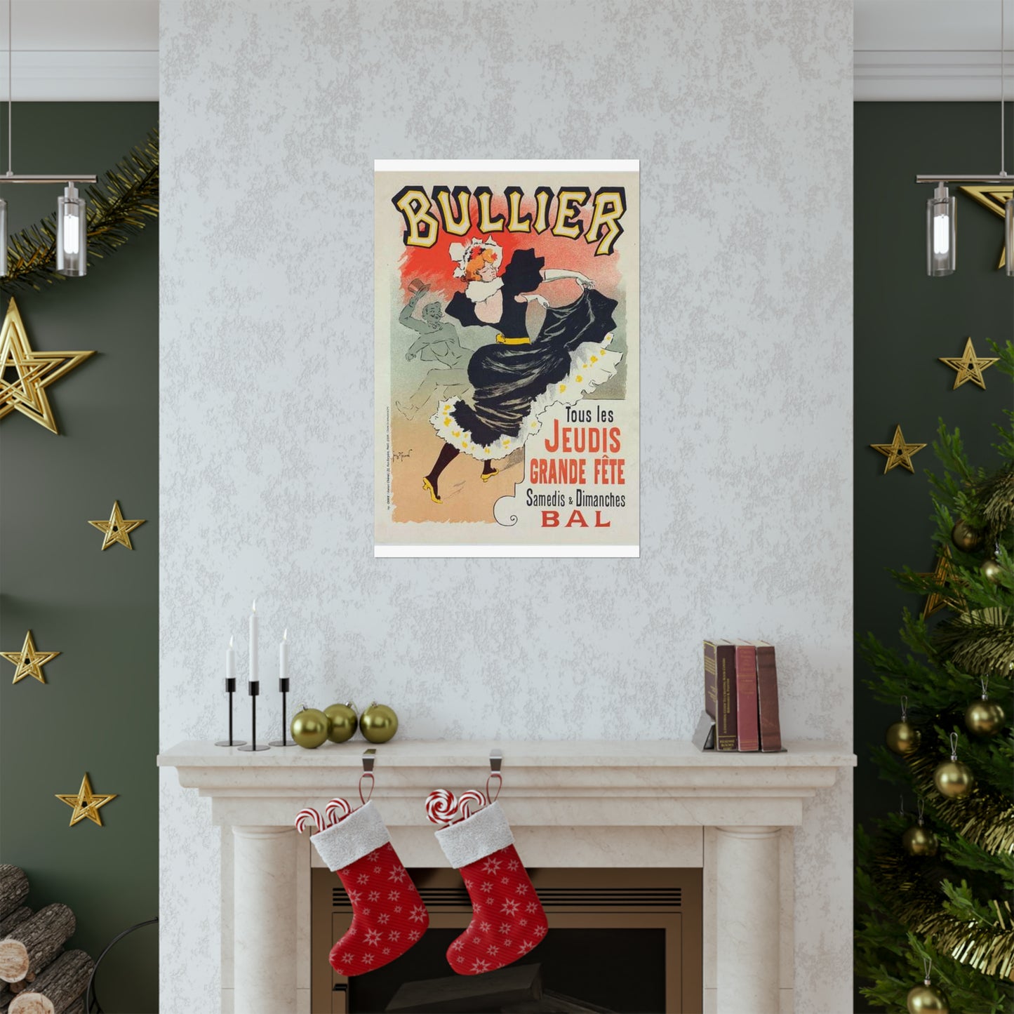Affiche pour le "Bal Bullier".. Public domain reproduction. High Quality Matte Wall Art Poster for Home, Office, Classroom