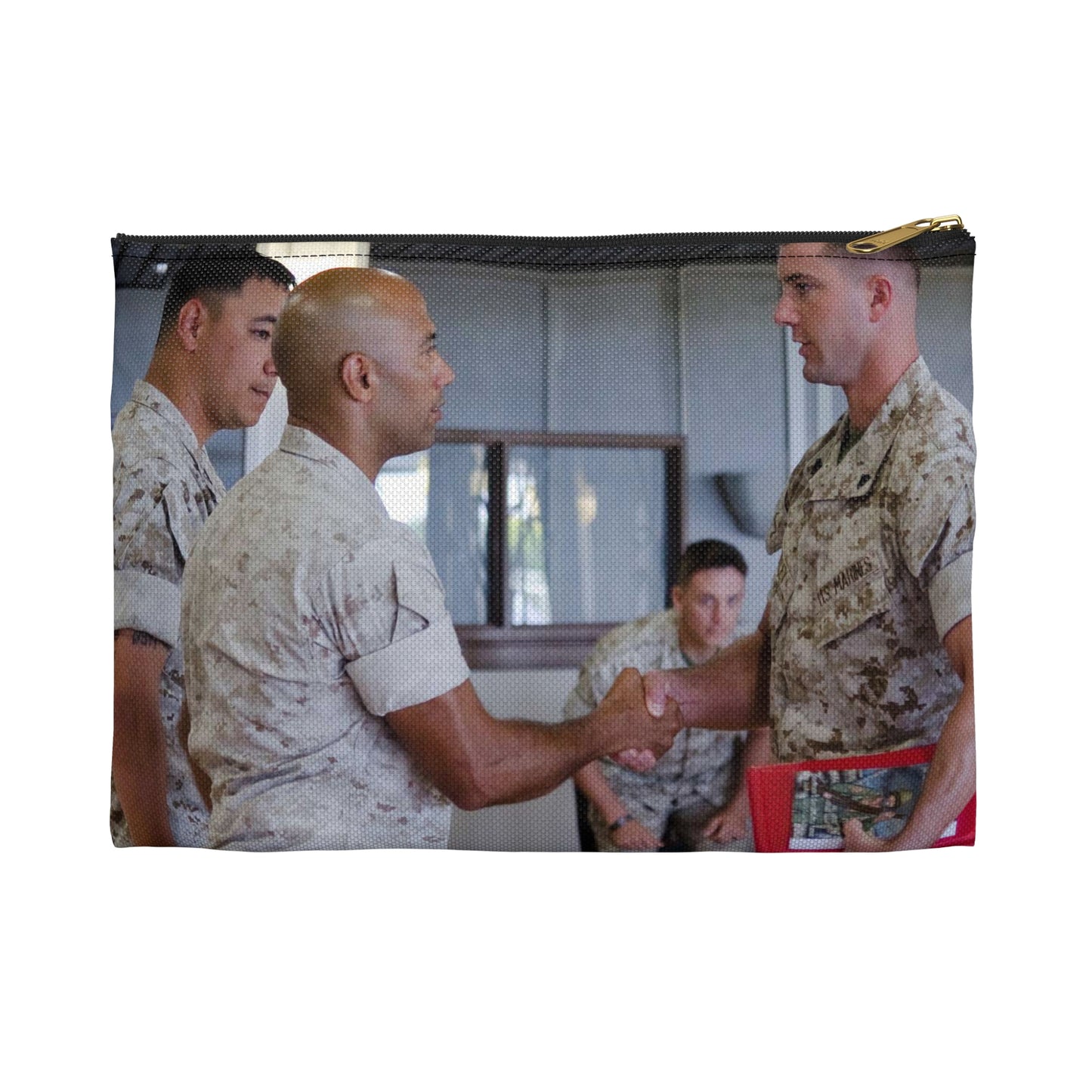 First Sgt. Miguel A. Betancourt III (second from left), Large Organizer Pouch with Black Zipper