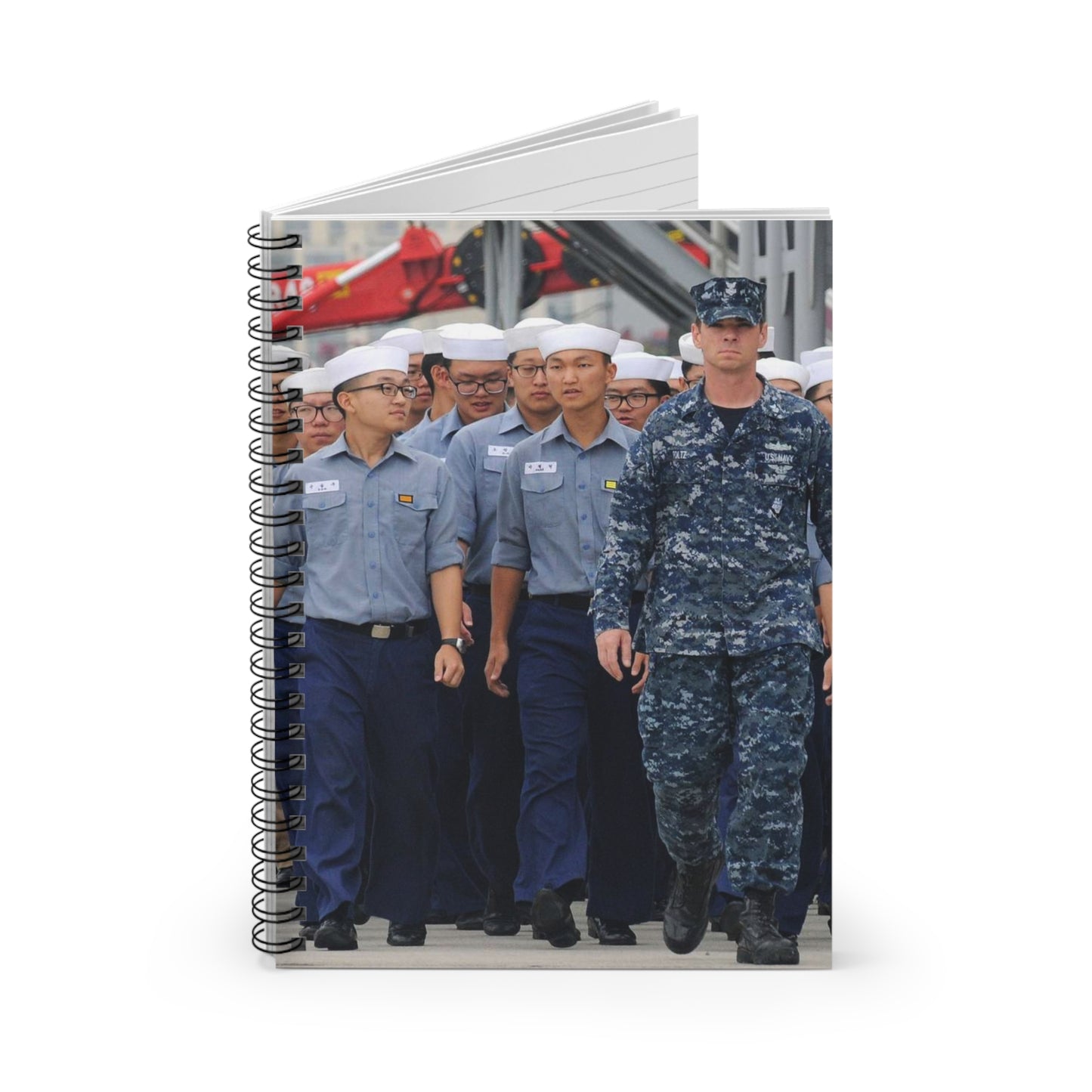 Petty Officer 1st Class Jerry Foltz escorts Republic Spiral Bound Ruled Notebook with Printed Cover